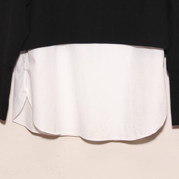 Zara Trafaluc 2 for 1 Turtleneck Tunic top Size Small Zip neckline - Picture 5 of 9